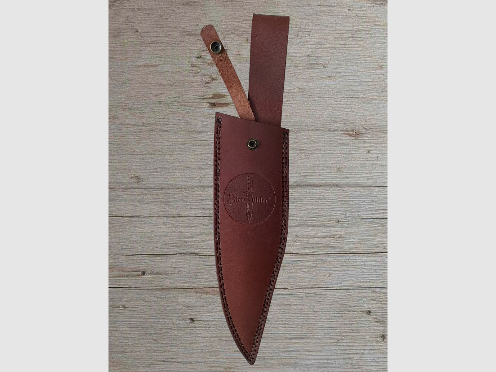 Damast Jagdmesser handgeschmiedet P. Steinkühler – 43cm Bowie Unikat, Bild 5 von 5