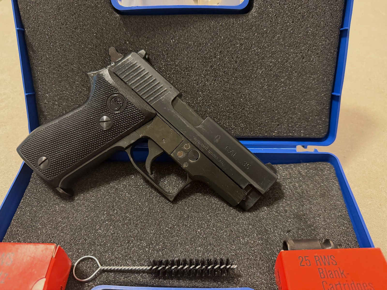Pistola de gas de detonación Geco P35 35Knall pieza de colección