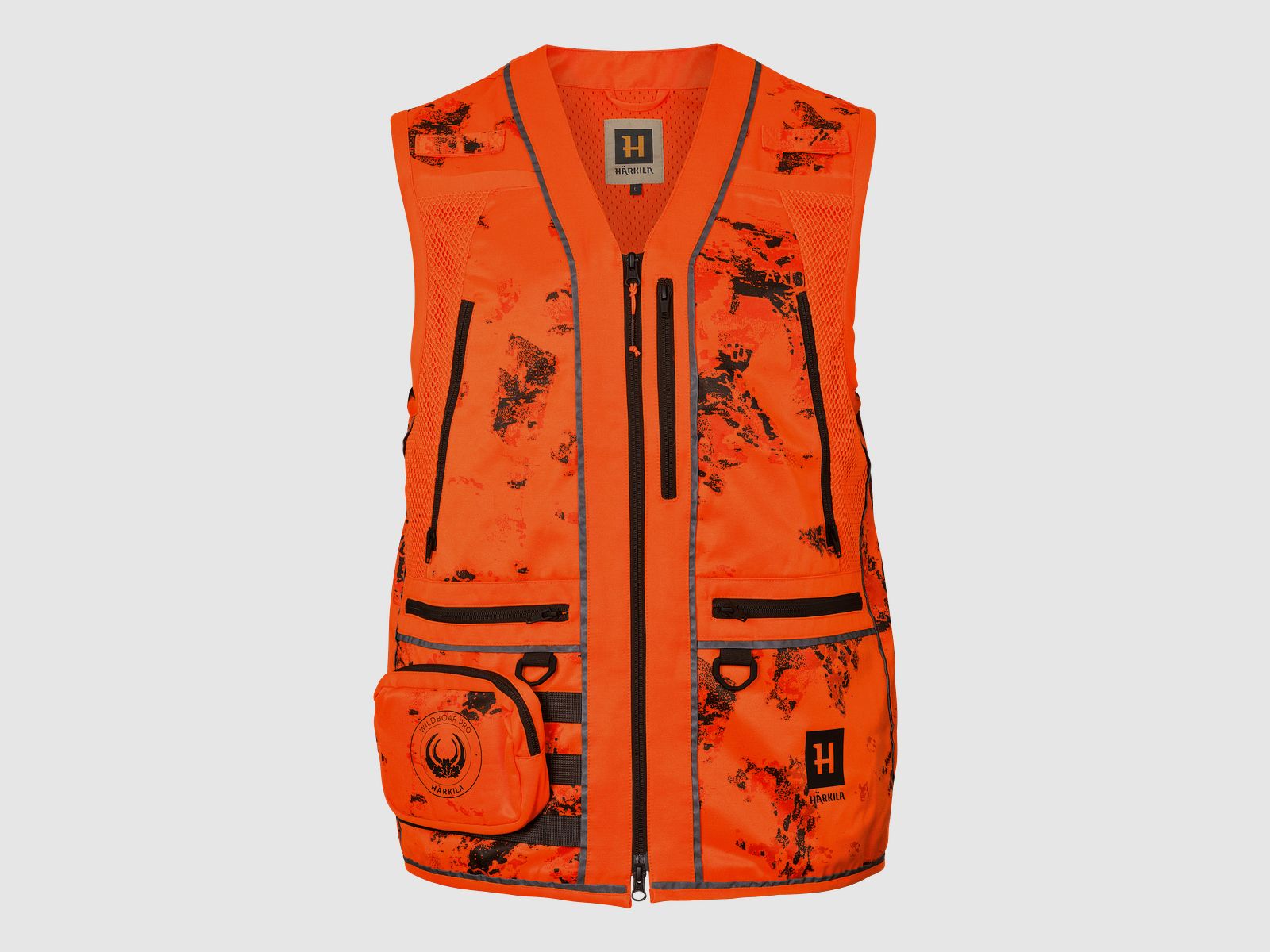Härkila Wildboar Pro Blaze Camo Kamizelka Męska AXIS MSP®CE Pomarańczowa XXL