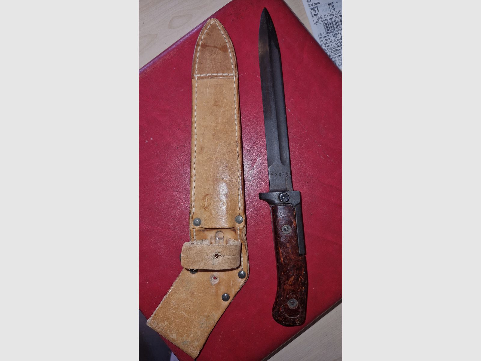 BAJONET TSCHECHISCH SAMOPAL BODAK RPD / VZ61 / VZ.58 / 1958 / MESSER / TOP TOESTAND / ------>! BESCHRIJVING LEZEN ! <------ 