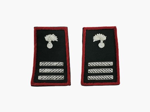 CARABINIERI – PAAR TUBOLARE MARSHAL CAPO BESTICKT IN CANOTTIGLIA (SCHWARZ)