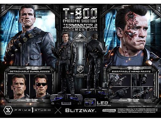 Terminator 2 Platimum Masterline Series Statue 1/3 T-800 Cyberdyne Shootout 74 cm | 42937