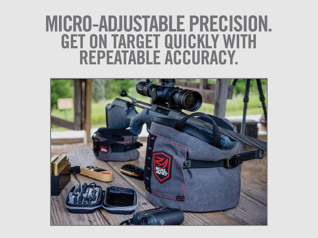 Real Avid Ratchet Rest Shooting Bags Rear (Small)