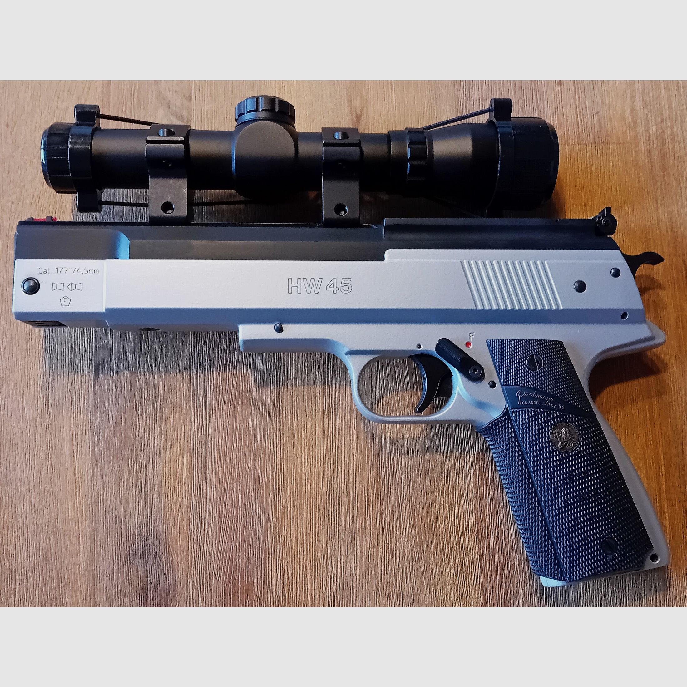 Air pistol Weihrauch HW45 with scope 2x20 and a lot of accessories purchase 11/2024