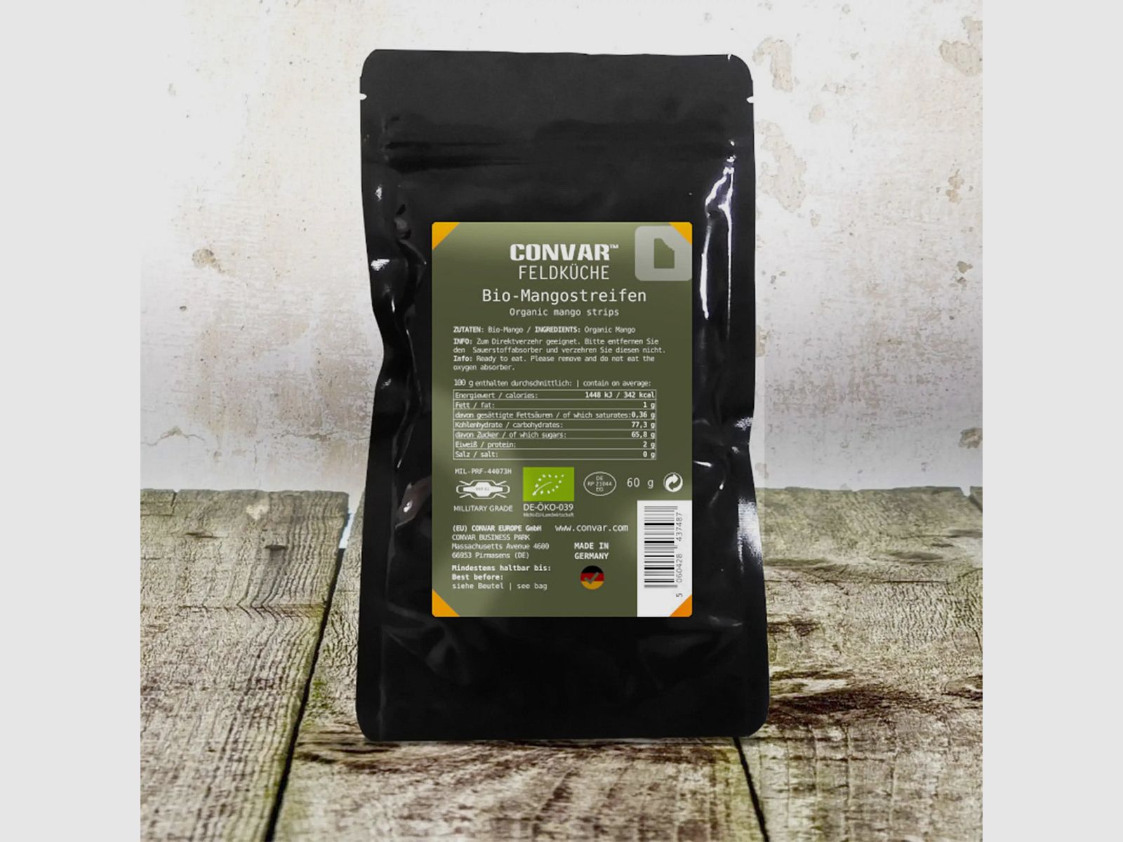 CONVAR Feldküche CONVAR Feldküche Bio Mangostreifen 60 g