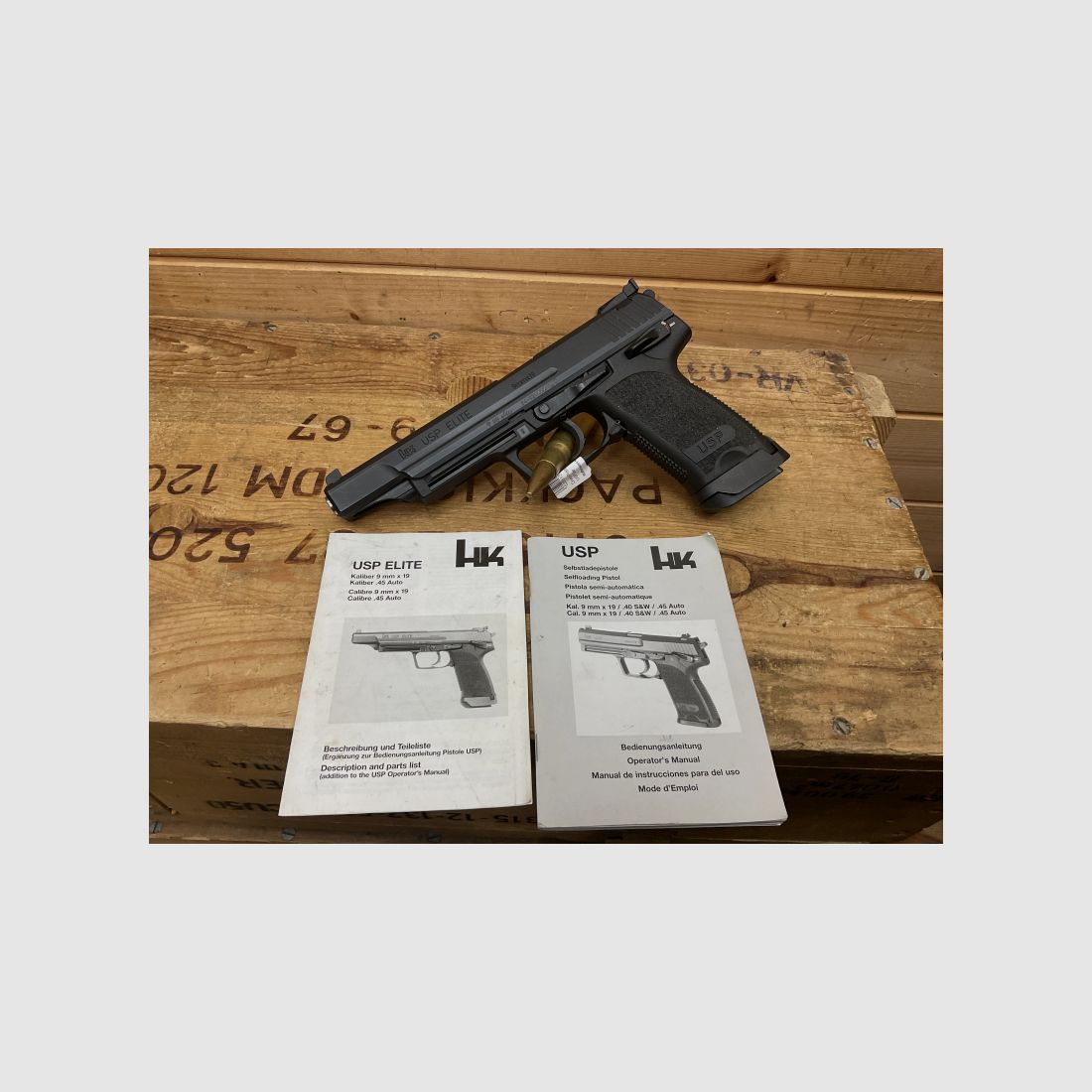 SLP Heckler & Koch USP ELITE, Kal. 9mm x19 mit Papiere, sehr guter Zustand!!!