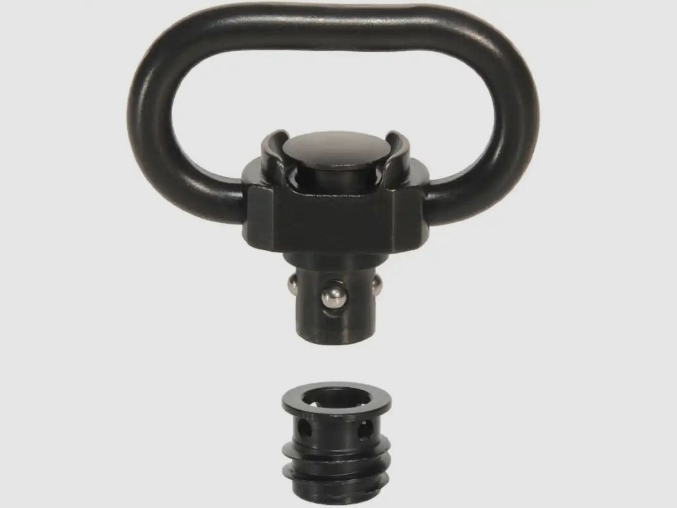 Soporte de correa Halder y casquillo Slim "Push & Go" para mangos de plástico