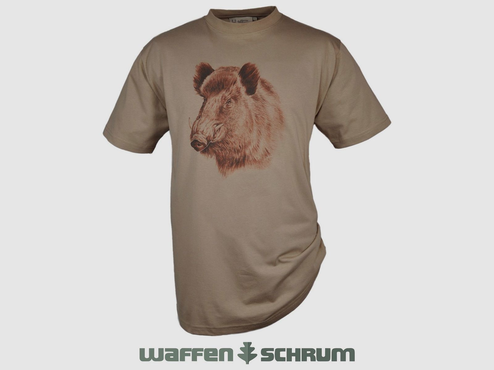 T-shirt Hubertus Sanglier Roseau