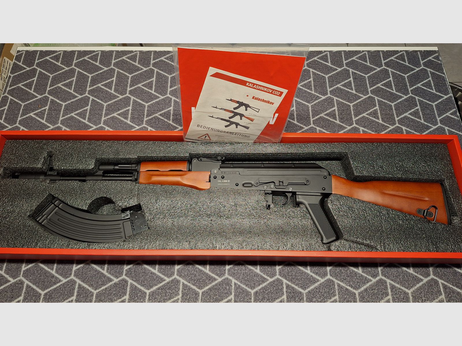 Kalashnikov AK74 G.S.G. Carabine à air Co2 4,5 mm - NEUF !