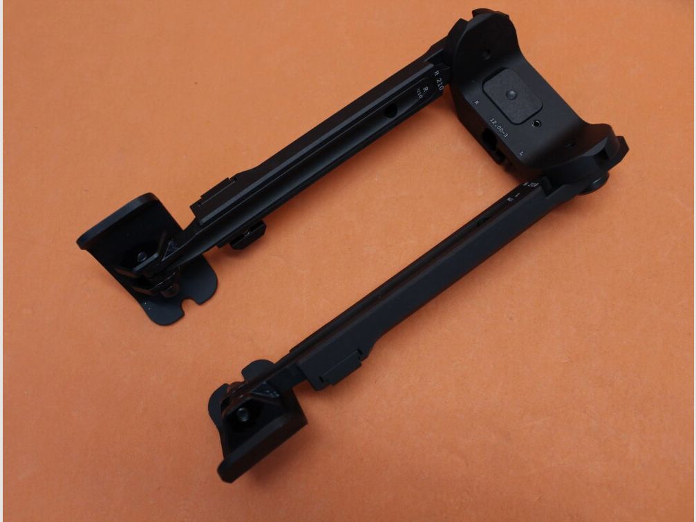 Fortmeier Fortmeier Zweibein H210 3-P 12:00 Höhe ca. 210 - 260mm Alu schwarz mit Rastenverstellung und Kufen