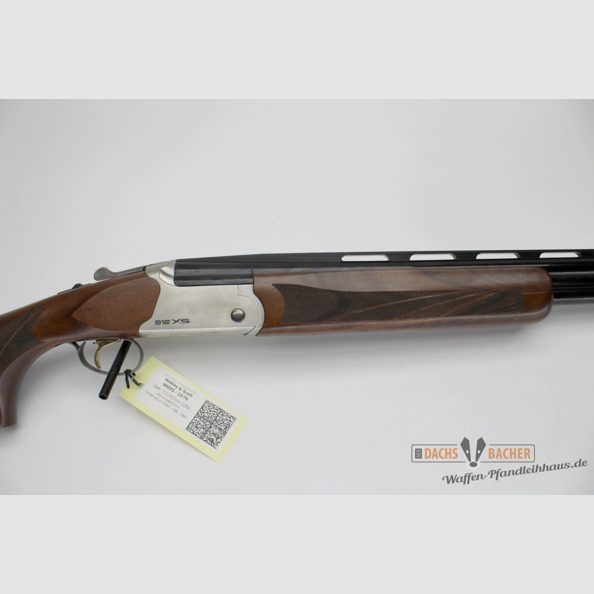 BDF Webley & Scott 900XS Competition Cal. 12/76 with Extended Choke Steel Shot Adjustable Stock Trap Trap Gun