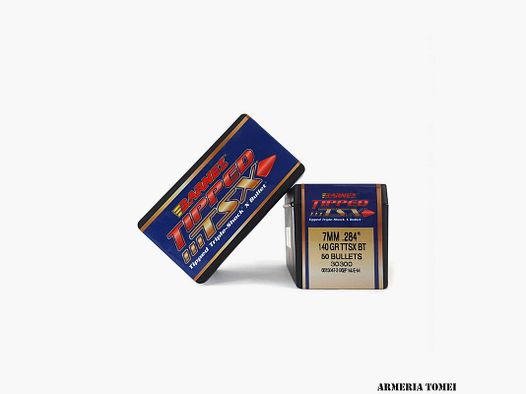 BARNES – PALLE – OGIVE BARNES TIPPED TSX CAL 7MM .284″ 140GR TTSX BT (50 PZ)
