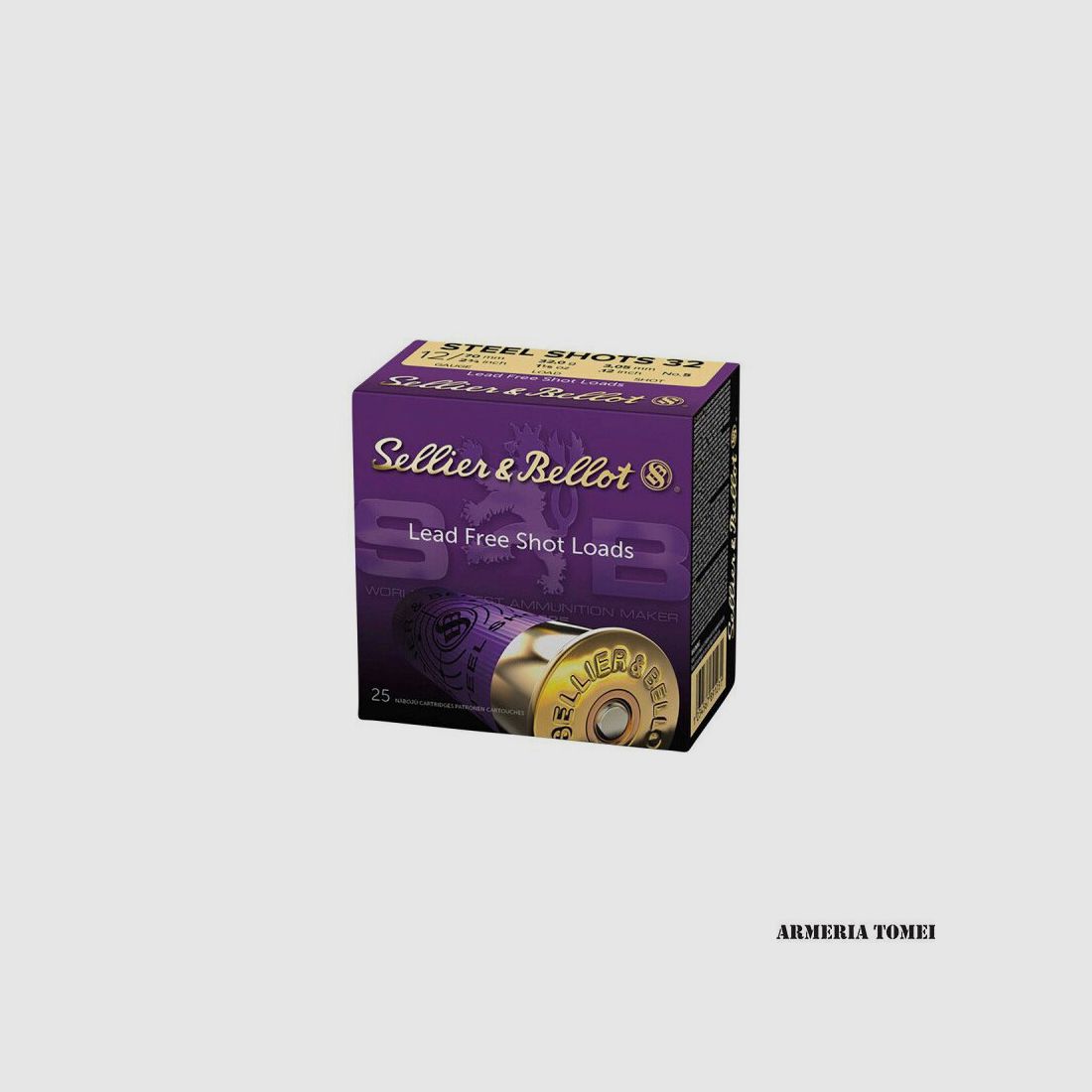 SELLIER & BELLOT – STEEL SHOT 12/70mm 2 3/4 in 28,0g 1oz LOAD 4,06mm No.1 SHOT (25PZ)