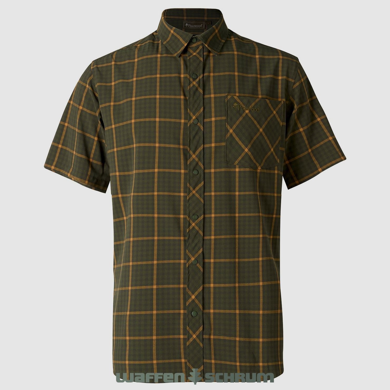 Pinewood Hemd Kurzarm Outdoor Green