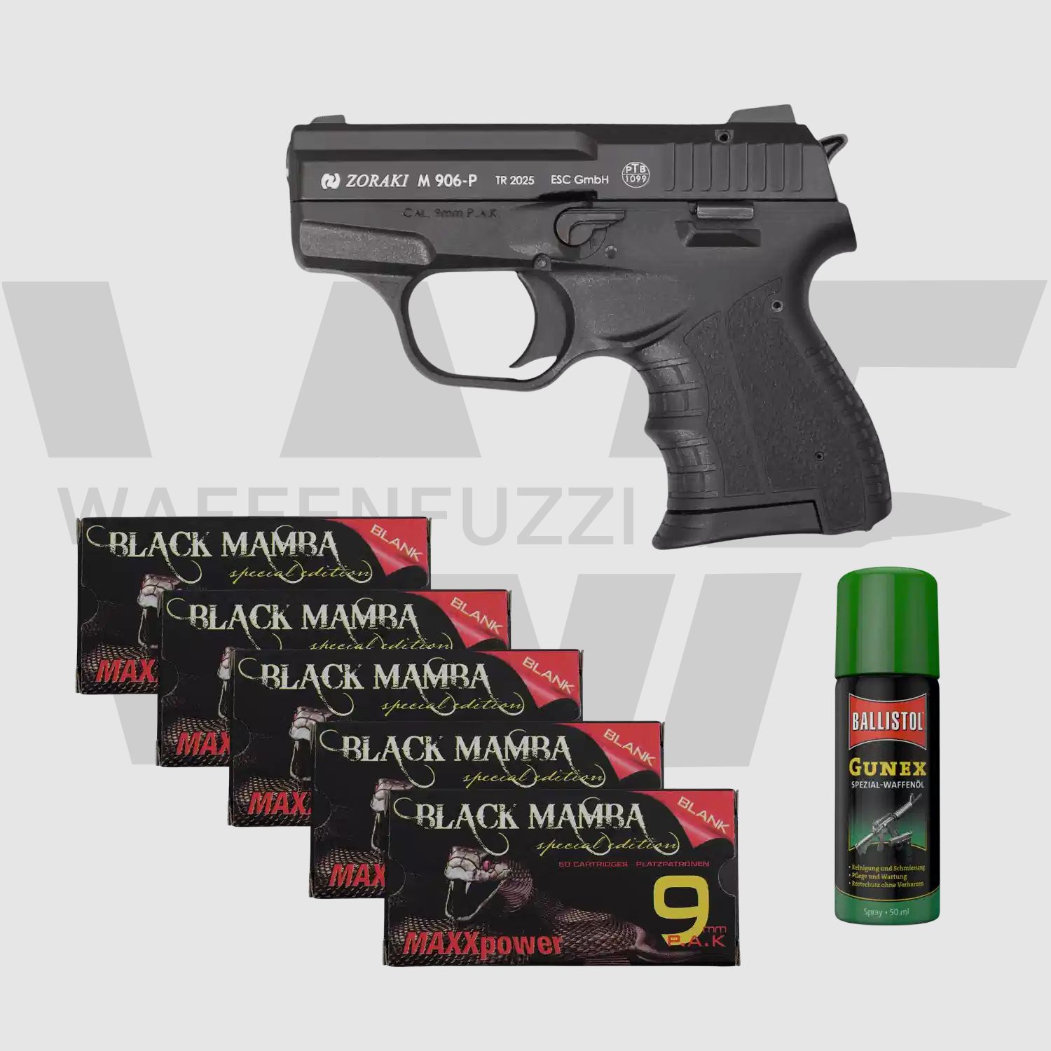 Zoraki 906 pistola a salve All Black S-Deal