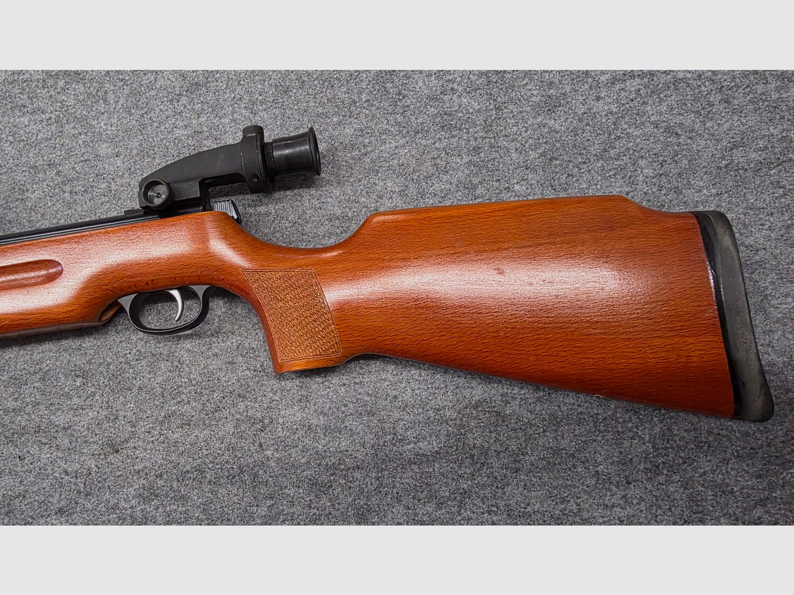 Q1 Skośny uchwyt tunelu koronkowego Haenel Mod. 3.112 z diopterem i precyzyjnym spustem przeładowującego kal. 4,5mm Diabolo 311 - 2, zdjęcie 8 z 10