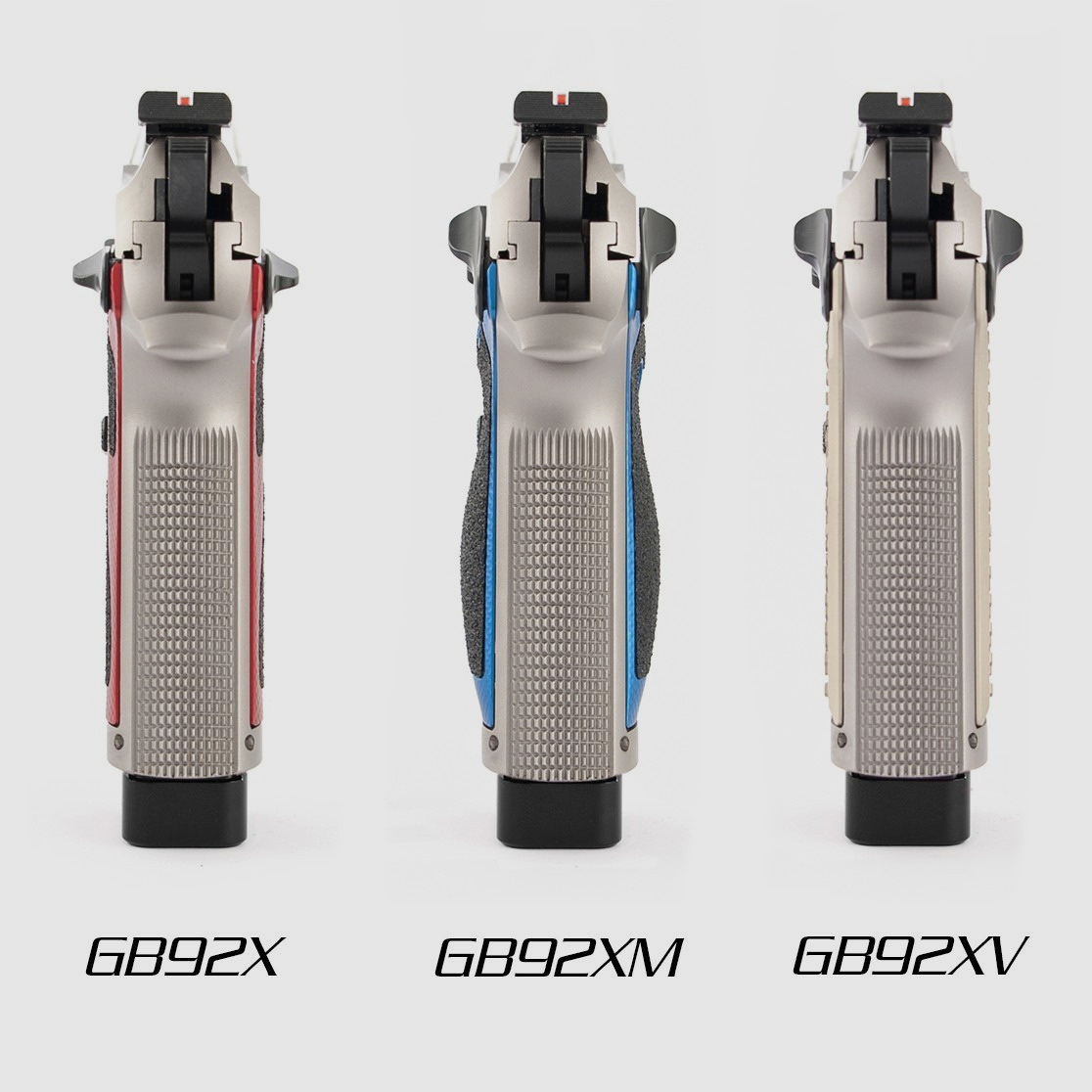 Poignées X3D fines pour Beretta 92X - TONI SYSTEM/Poignées Slim X3D pour Beretta 92X - TONI SYSTEM * CODE ARTICLE GB92X-BK