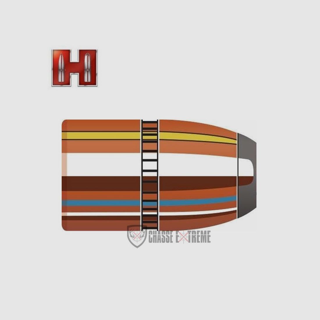 50 Geschosse HORNADY Kal. 45-300Gr InterLock Hp
