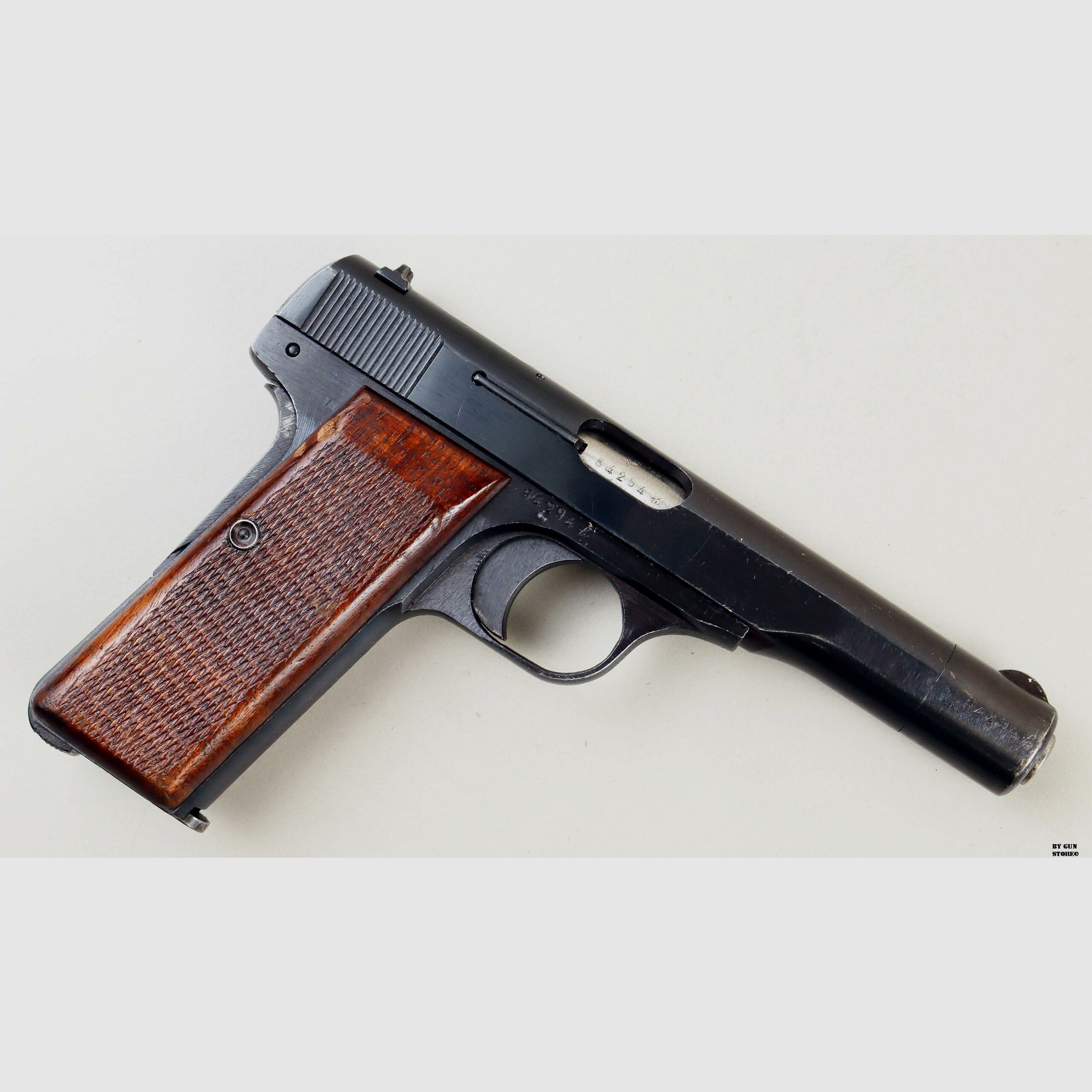 Pistola Fabrique Nationale F.N. mod. 10/22 Politi Norway cal. 7,65 matr. 54294, immagine 4 di 11
