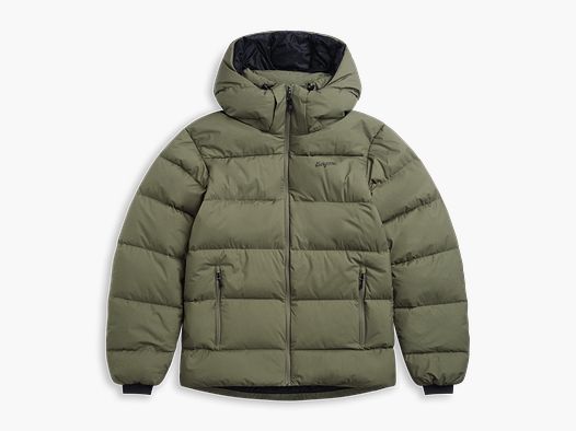 Bergans Lava Warm Down Jacket w/Hood Men Green Mud XXL