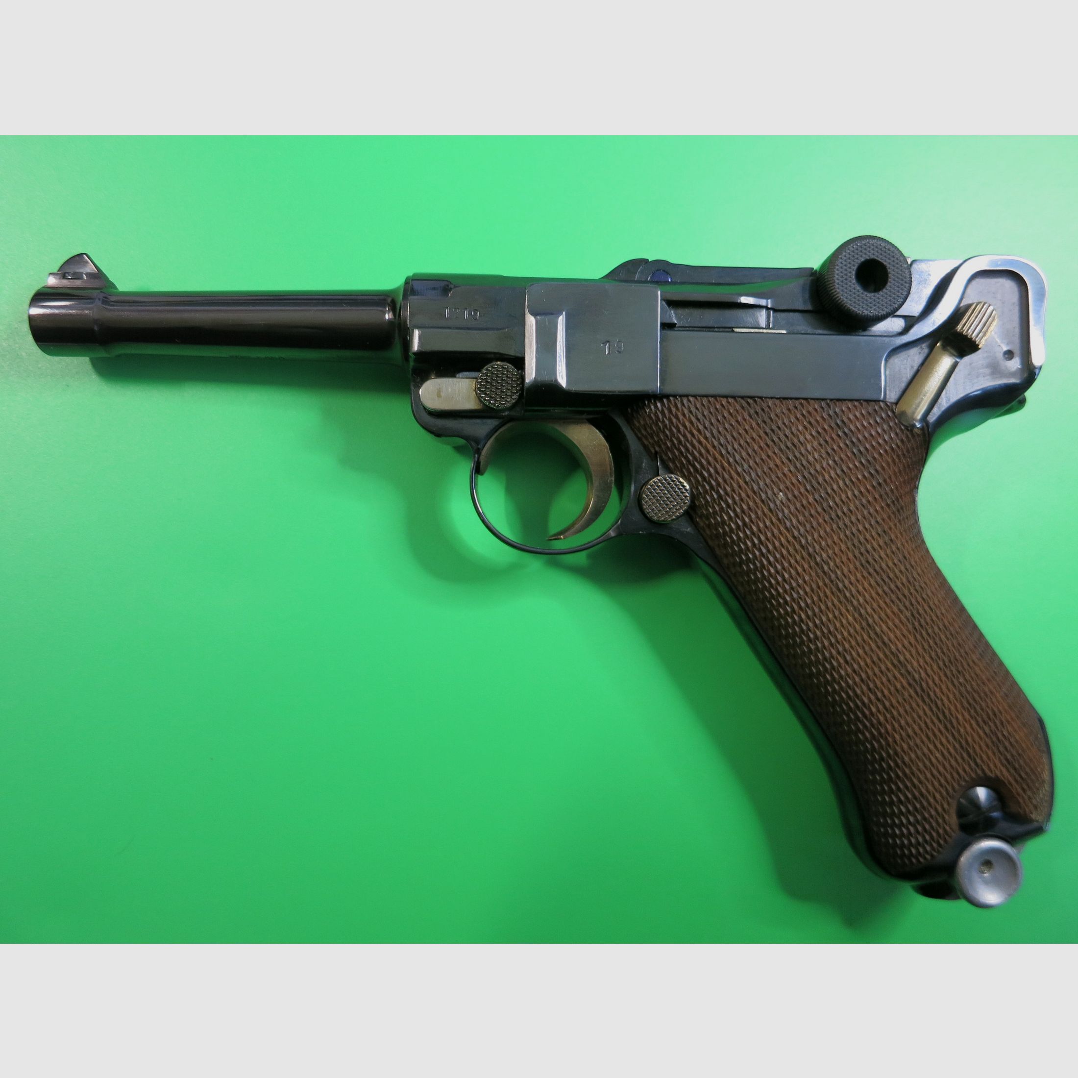 Mauser Oberndorf S/42 1937, Pistole 08 P08, 9 mm Luger, nummerngleich + perfekt!     #75