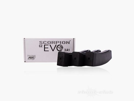 ASG Scorpion EVO3 A1 Cargador 6mm BB / 75 rds / 3-pack