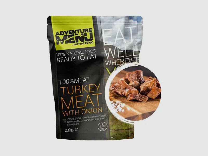 Adventure Menu Putenfleisch mit Zwiebeln