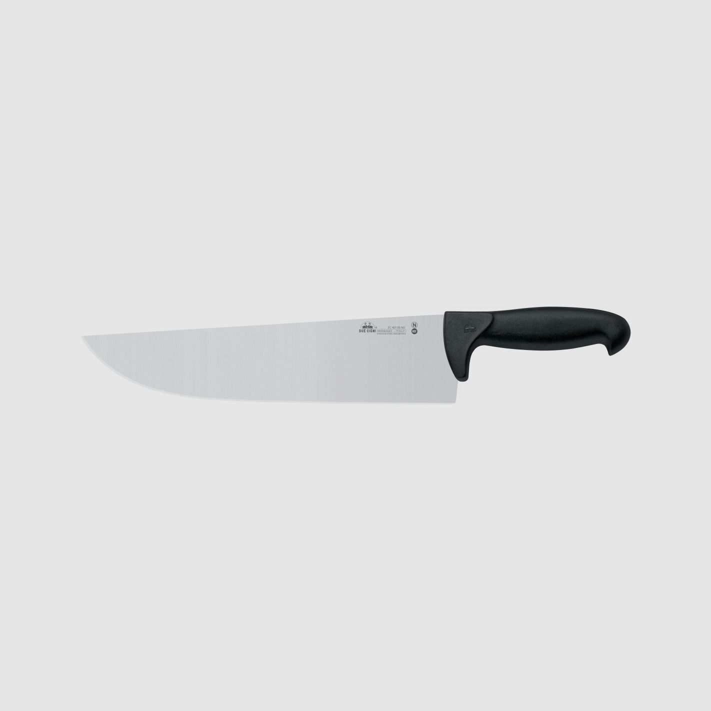Due Cigni – couteau de table 70 mm série Nitrogeno manche noir 30 cm