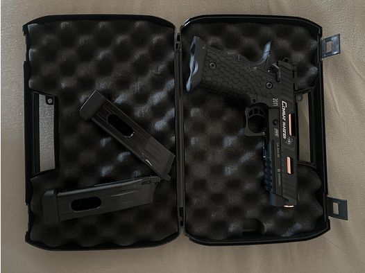 ASG / STI International Combat Master 2011 JW3 Airsoft pistol Full metal CO2 BB 6mm BB black