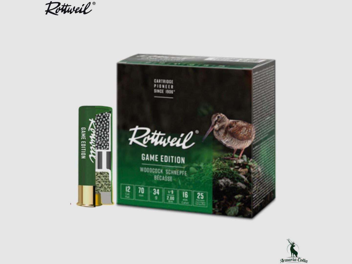 Rottweil Munitions Game Edition Bécasse cal. 12 Pb. 9