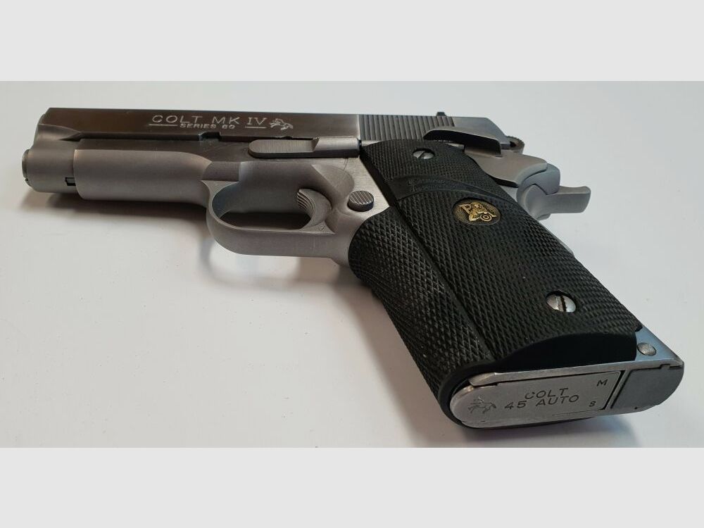 Colt Sehr Selten! Kompakte Pistole US Colt 1911 MK IV Series Officers ACP Stainless