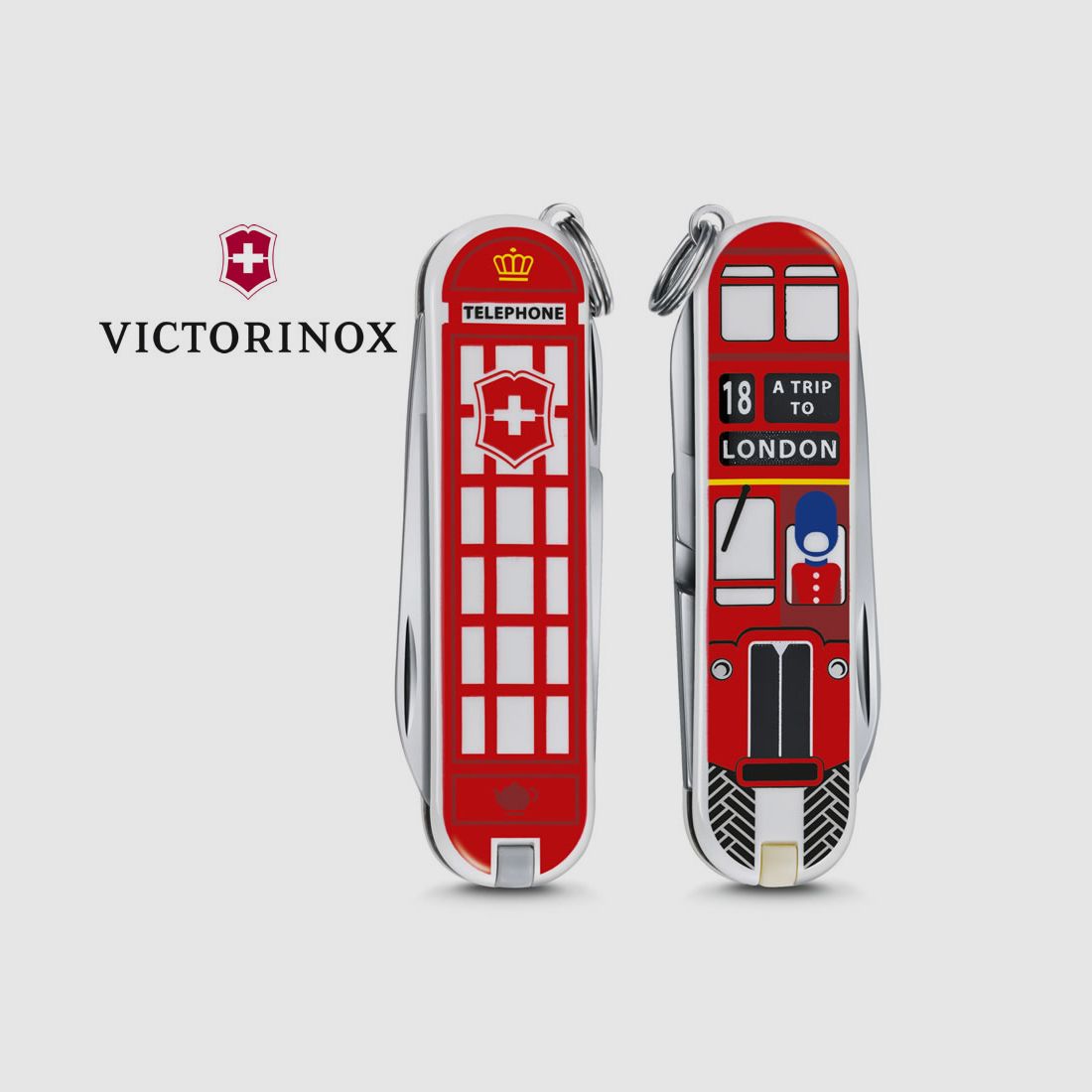 VICTORINOX Taschenmesser LONDON, limitided edition WORLD PLACES, 7 Funktionen, Schweizer Taschenmesser