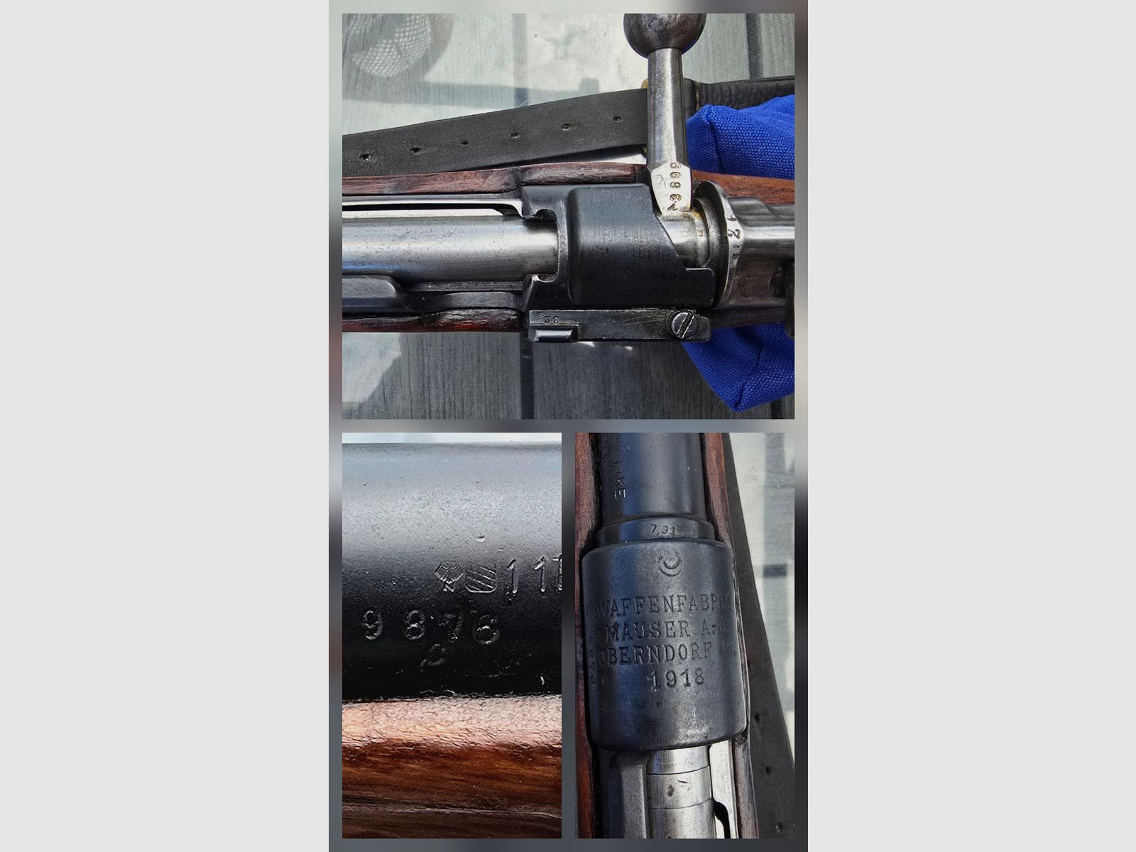 Mauser G98*Kal. 8x57 IS*Telescopische richtkijker*Totale lengte 1250 mm*Loop 740 mm