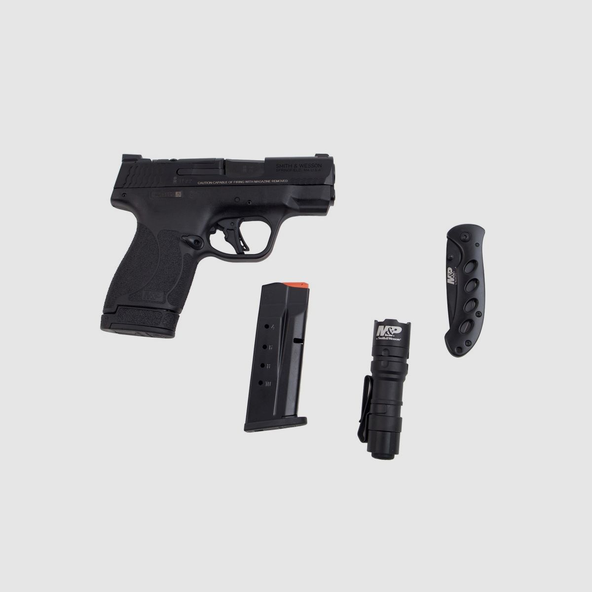 Smith & Wesson M&P9 Shield Plus mit Taschenlampe und Messer Kal. 9x19mm, Bild 3 von 4