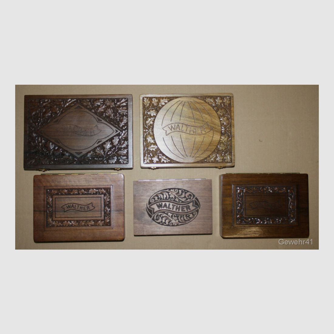 large Walther anniversary set P38, P5, PP, PPK, TPH