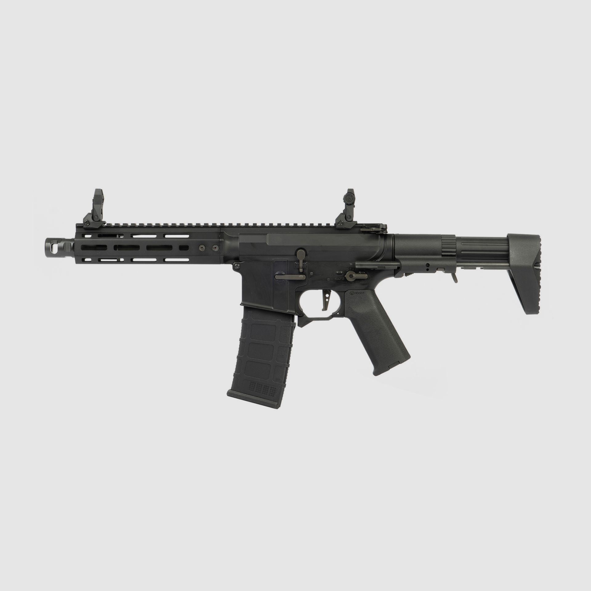SONDERPREIS UVP 389.- € Ares Gel Blaster M-LOK 'S' Schwarz 8mm - SAEG - VOLLMETALL 2,4 Kg