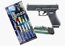 Glock 17 Gen. 5 cal. 9 mm P.A.K. with 50 shots and 22-piece pyrotechnic ammunition in set