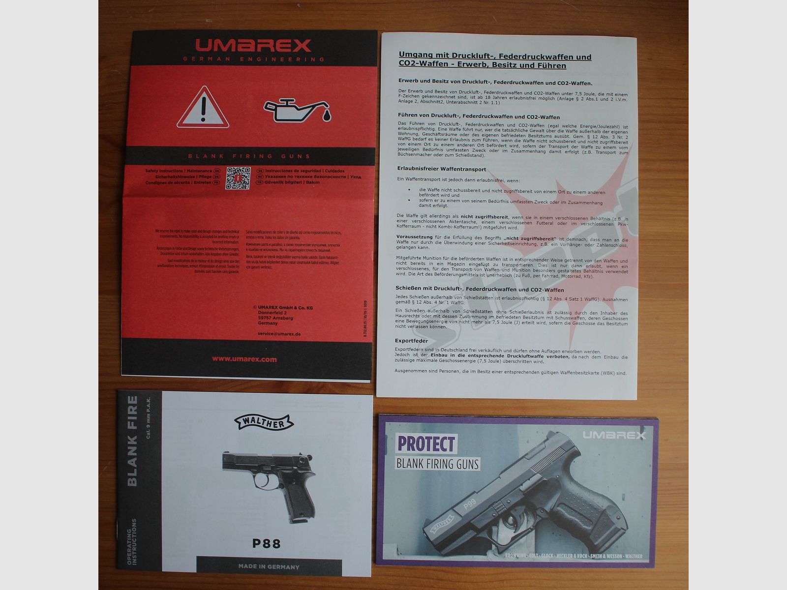 Walther P88 pistolet alarmowy Kaliber P.A.K. 9mm Brüniert