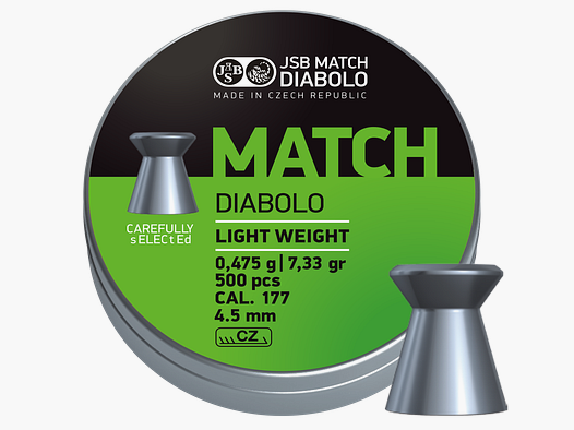 JSB Match Pistol, cal. 4,5mm, 0,475g,