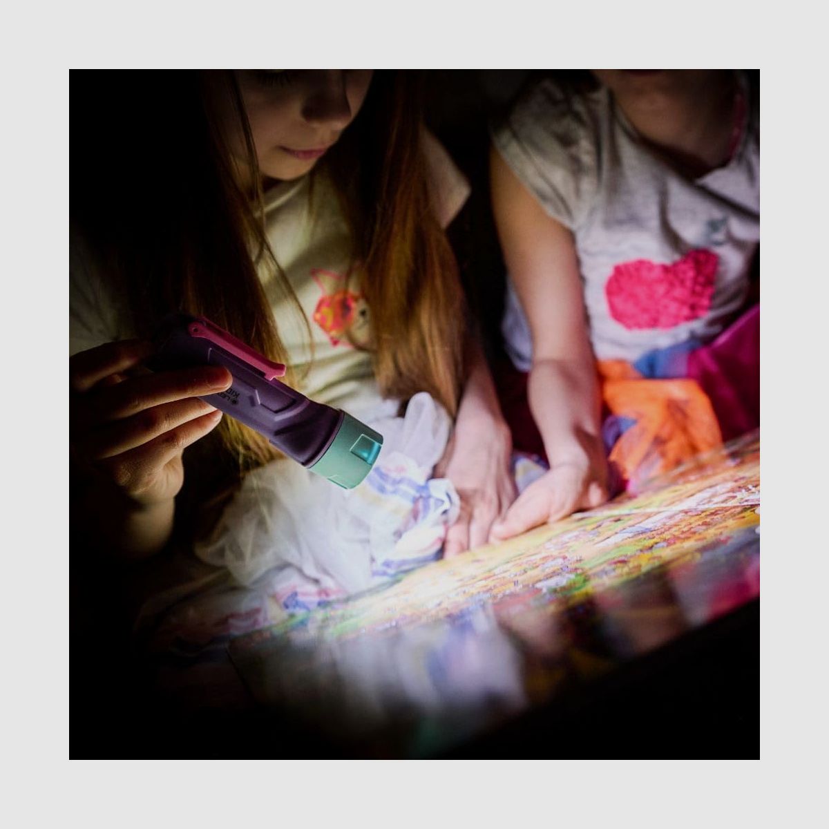 KIDBEAM 4 Kinder Taschenlampe Purple