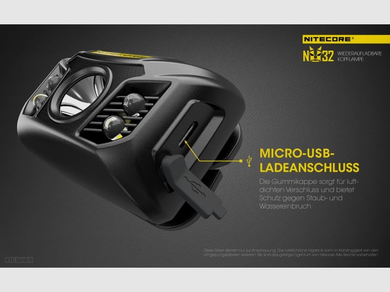 Nitecore NU32 Taschenlampe NU32 schwarz