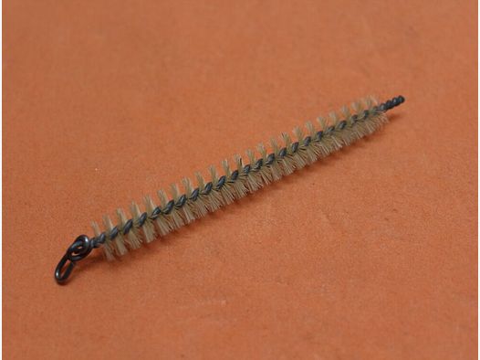 BUND SURPLUS Spazzola a setole 5,56mm Bundeswehr con gancio di filo per catena di pulizia/corda