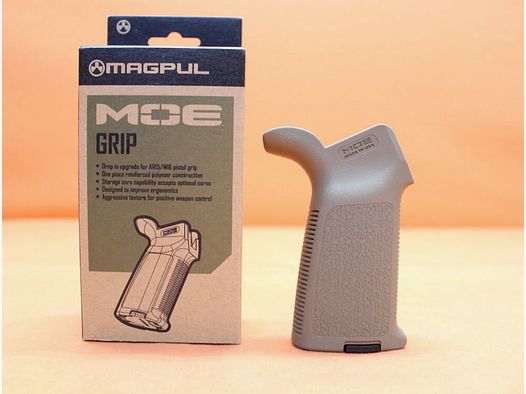 Magpul AR-15 : Poignée de pistolet Magpul MOE (MAG415-FDE) Polymère Terre sombre plate