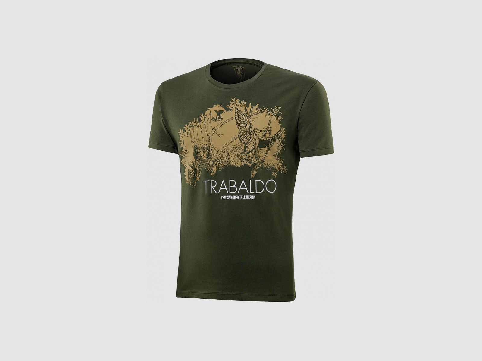 Trabaldo Identity T-Shirt mit Setter-Druck in Grün, Bild 1 von 4