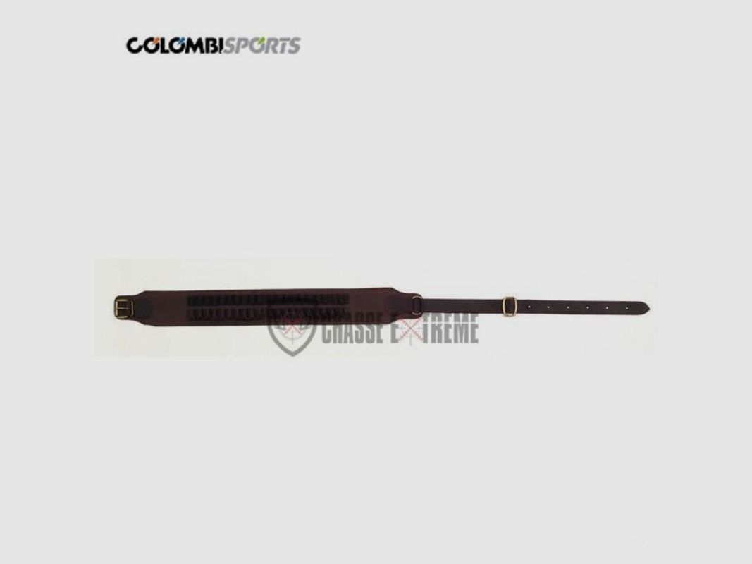 Patronengürtel COLOMBI SPORTS 20 Patronen Stoff Braun und Leder