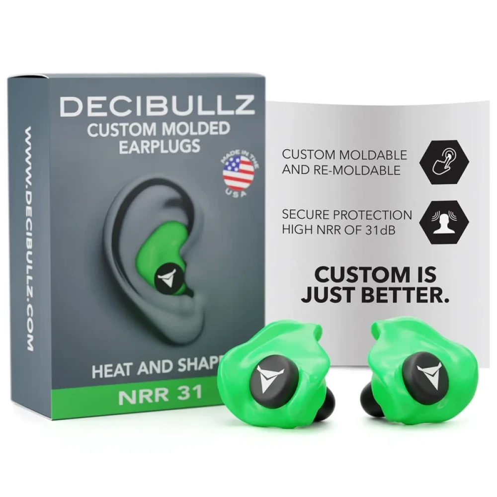 Decibullz Bouchons d'Oreilles Personnalisés NRR 31dB