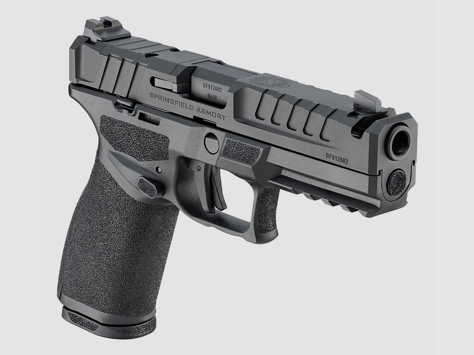 Pistolet HS-Echelon COMP CUT z kompensatorem, kal. 9x19mm, lufa 4,5" przyrządy U-Notch z trytem, czarny, zdjęcie 2 z 8