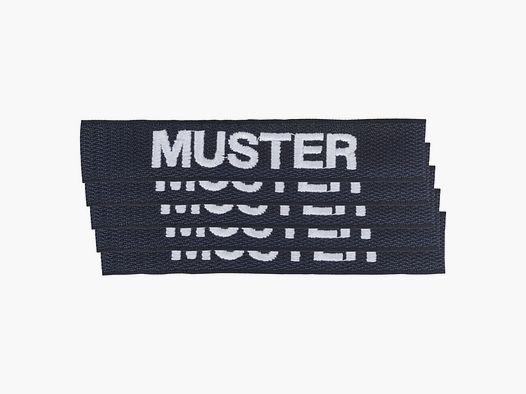 ASMC Namensbänder 5er Set einfach blau weiß