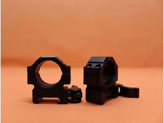 UTG - Leapers UTG QD Montageringe 1" Low (RQ2W1104) Law Enforcement Quick Detach/Lock f.Picatinnyprofil BH=10mm
