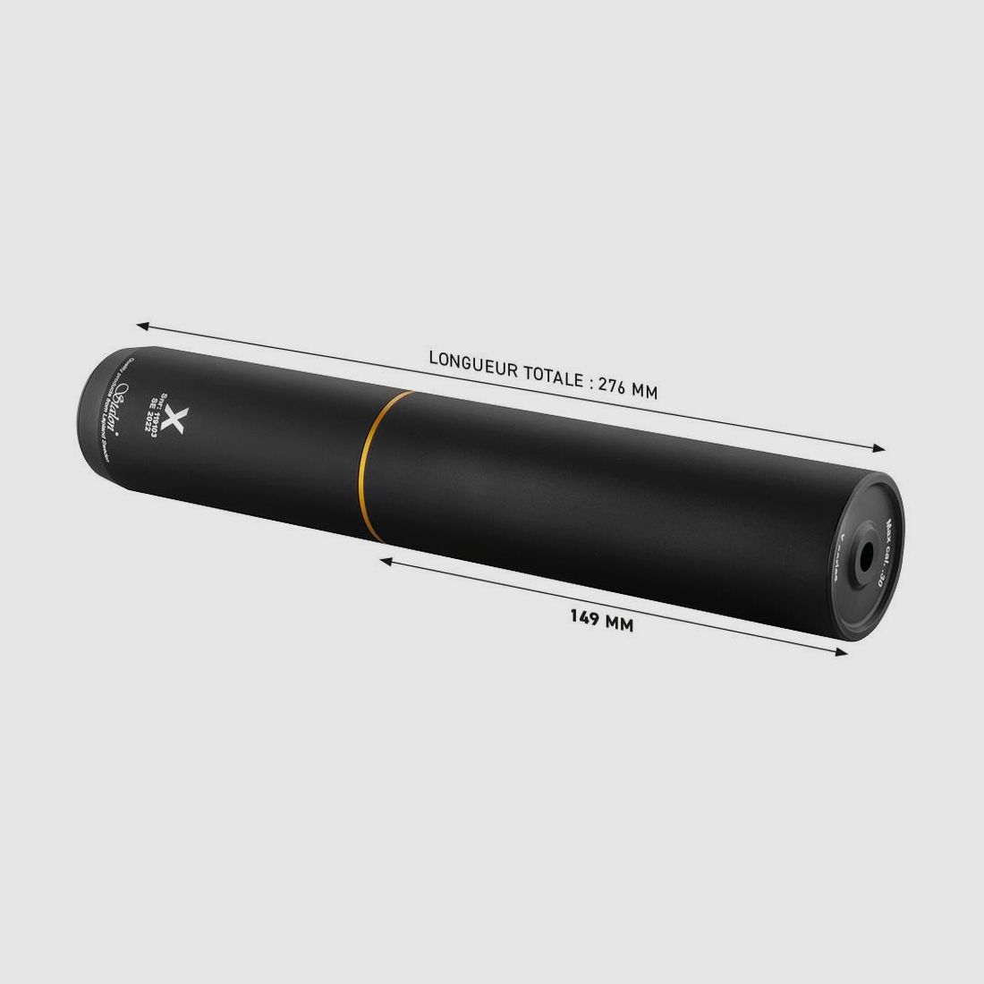 Silenciador Stalon XS149 - Compatible .223 a .375 - Rosca 5/8-24 UNEF - Reducción Efectiva del Ruido de Disparo, imagen 4 de 5